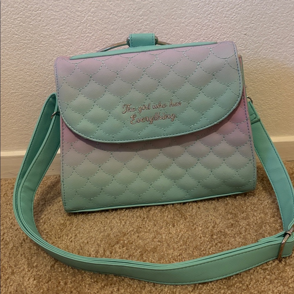 Loungefly Pastel Quilted The Little Mermaid Shoulder Bag